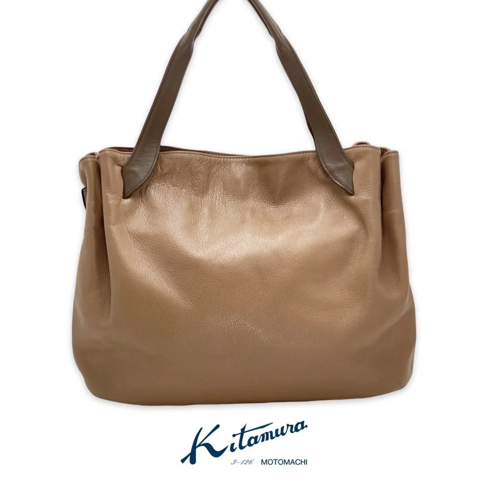 ✨Beautiful✨ Kitamura Japanese Leather Tote Bag in Taupe!